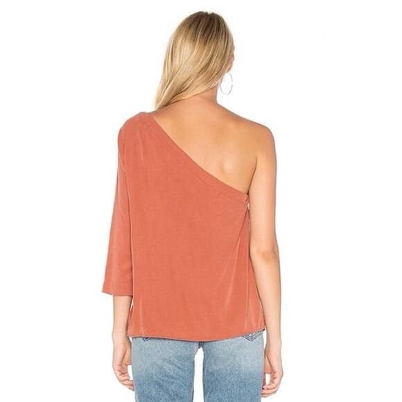Mara Hoffman Claudia One Shoulder Top in Orange Size M - Picture 3 of 7
